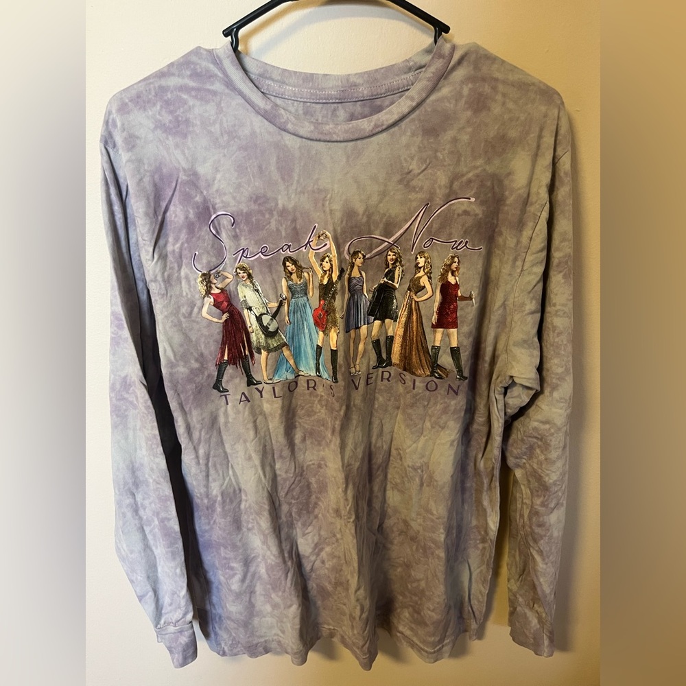Taylor Swift Lavender Tie-Dye Speak Now Taylors Version Eras Tee